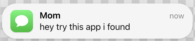 Text message notification preview